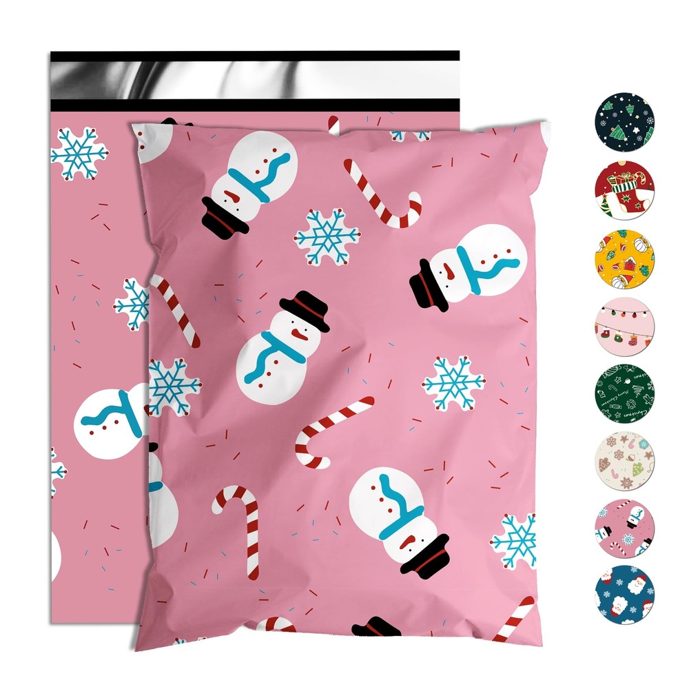 Christmas Poly Mailer 14.5×19 Inch 50 Pcs Waterproof Shipping Bags for Clothi…