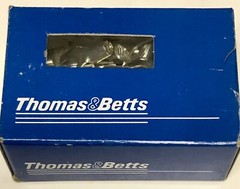 LOT OF 100 THOMAS & BETTS STA KON C10-14F Crimp On Fork Terminal NO. 12-10