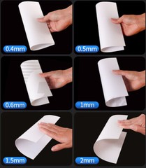 PVC Sheet Plastic Sheet Panel DIY project Thin Hard Plastic Plat Thick 0.2mm-5mm