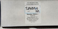 Pitney Bowes OEM Equivalent SendPro C+ 787-1 Red Ink Cartridge