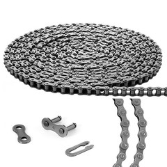 30ft Roller Chain for Gate Openers – Carbon Steel, 2 Connect Links, Electric Sli