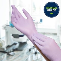 Halyard 52820 Lavender Nitrile Powder-Free Exam X-Large 52820 *2 Boxes*