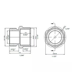 3/4 In. MHT X 3/4 In. FIP Brass Adapter Fitting