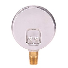 0-100 PSI Water Gas Pressure Gauge, 2-1/2’’ Dial, 304 Stainless Steel, 1/4’’ NPT