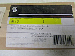 🔥 NEW GE APP3 FULL WIDTH FILLER 3X 36″ BOX FILLER FLL6015 USE W/ SPECTRA SERIES
