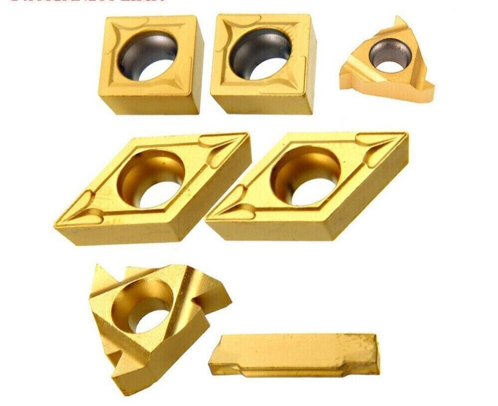 50PCS For 3/8″/10mm Shank Lathe Turning Insert Tool Holde Bit Set Carbide insert
