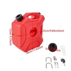 2Pack Portable 5L Gas Fuel Tank Petrol Storage Can For ATV UTV Motorcycle Car