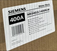 Siemens 400 Amp With Breaker 2x 200 Disconnect Meter Socket MK0402L1400RLM New