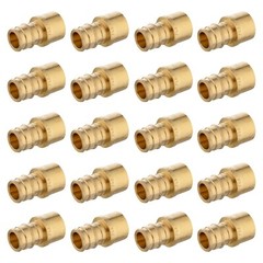 EFIELD 20 PCS Pex-A 1/2″x1/2″ Female Sweat Adapter Expansion Brass Fittings