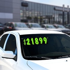 Versa-Tags 36 Number Seven (7) 7.5-Inch Green and Black Windshield Pricing Nu…