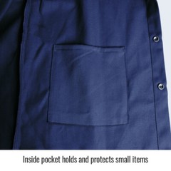 Revco Black Stallion 30″ FN9-30C 9 oz Cotton FR Navy Welding Jacket Sizes SM-4XL