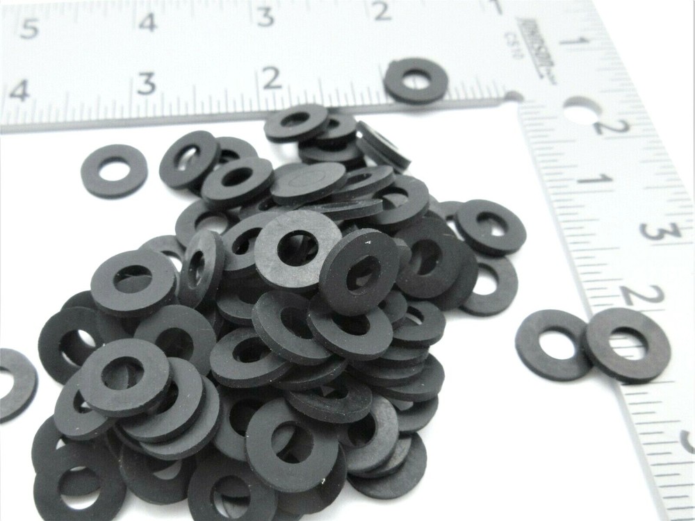 1/4″ ID Rubber Washers 1/4″ ID X 1/2″ OD X 1/16″ Thick Various Pack Quantities
