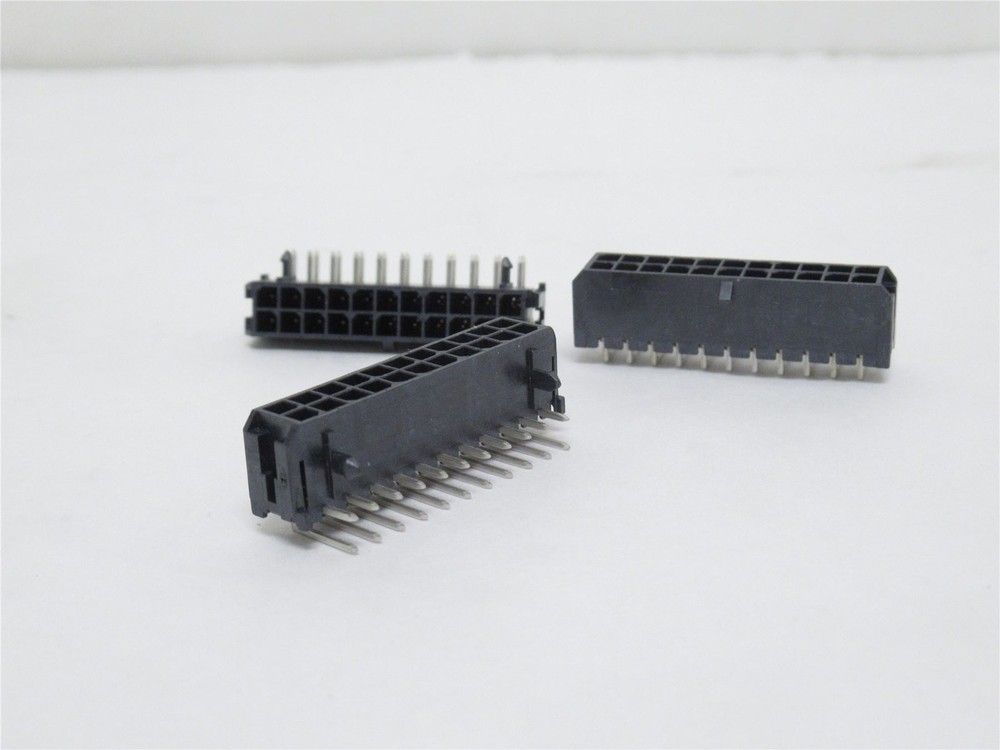 229268 New-No Box; Molex 43045-2201 Lot-3 Shrouded Headers; 90Deg; 22-Pin
