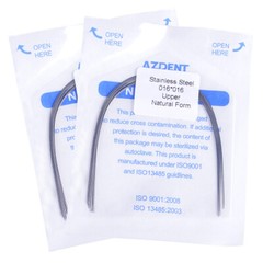 AZDENT Dental Orthodontic Rectangular Arch Wire Stainles Steel Ovoid/Nature Form