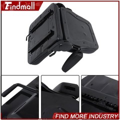Findmall Universal Lawn Mower Forklift Tractor Seat W/ Sliding Track Armrest