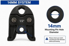 4pcs Crimping Dies for ES-1550 Cordless Hydraulic Pipe Crimping Tool