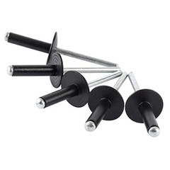 ISPINNER 50pcs 3/16″ x 1/2″ Large Flange Aluminum Assorted Sizes , Colors
