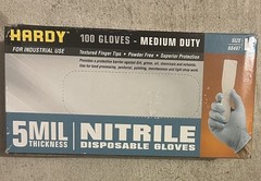 Disposable Gloves 5 MIL Nitrile Size L 100 Gloves Hardy