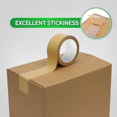 TAPEBEAR Eco-Friendly Kraft Paper Tape, Biodegradable 2inch x 60yards, 6rolls