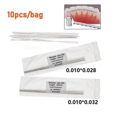 10 Pcs Dental Orthodontic Flat Strand Stainless Steel Lingual Retainer Wire