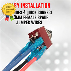 Momentary Reverse Polarity Switch 12V 30A DPDT 4-Pin On -Off- On Toggle Swit