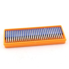 JINGLING Diamond Grinding Bits 2.5mm 3/32″ Round Ball Tipped Burrs with 1/8 I…