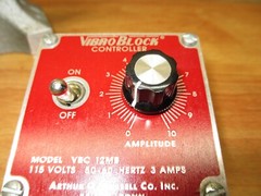 Arthur G Russell VibroBlock VBC 12MB *NEW* Amplitude Controller Vibrator