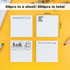 Funny Sticky Note for Work Adults normal, White