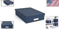 Impact Resistant Blue File Organizer with Lift-Off Lid – 478 Cubic Inch Capacity