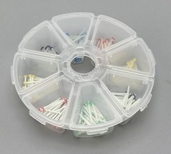 200 Pcs Dental Fiber Post Glass Quartz Teeth Restorative Posts 1.0 1.2 1.4 1.6mm