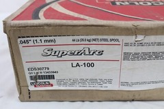 New Lincoln SuperArc .045″ 1.1mm LA-100 44lb MIG Welding Wire Coil EDS30779