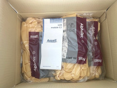 1 case (144 Gloves) Ansell AlphaTec 88-390T Chemical Resistant Gloves Size 9