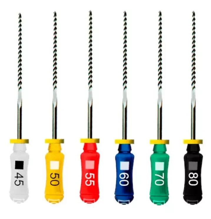 Dentsply Maillefer READY STEEL H-Files 21mm/25mm/31mm, All Sizes (6 Files/pack)