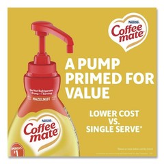 Coffee-mate 12039865 1500 mL Pump Bottle Hazelnut Liquid Coffee Creamer New