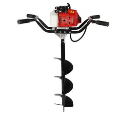 Two Men 2 Stroke 3HP Gas Power Post Hole Digger Honda Engine with 8-inch Auger