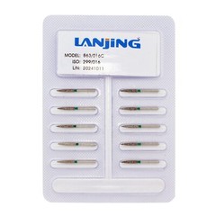 Dental Burs Diamond Flame FG Coarse Grit Green 863/016C for High Speed Handpiece