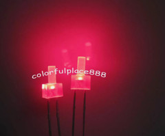 2mm Flat-Top Diffused LED Diodes Colors Red/Yellow/Blue/Green/White/Orange/Warm