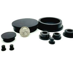 1/4″ Silicon Rubber Drill Hole Plugs Push In Compression Stem 3/8″ Top Flange