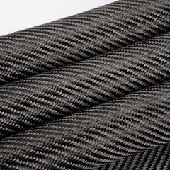 20″ x 10FT Real Carbon Fiber Fabric Cloth Roll 3k 200gsm 2×2 Twill Weave Black