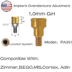 US Locator Tapered Abutment 1-5.0mm height for Zimmer TSV3.5 Mis Adin Implants