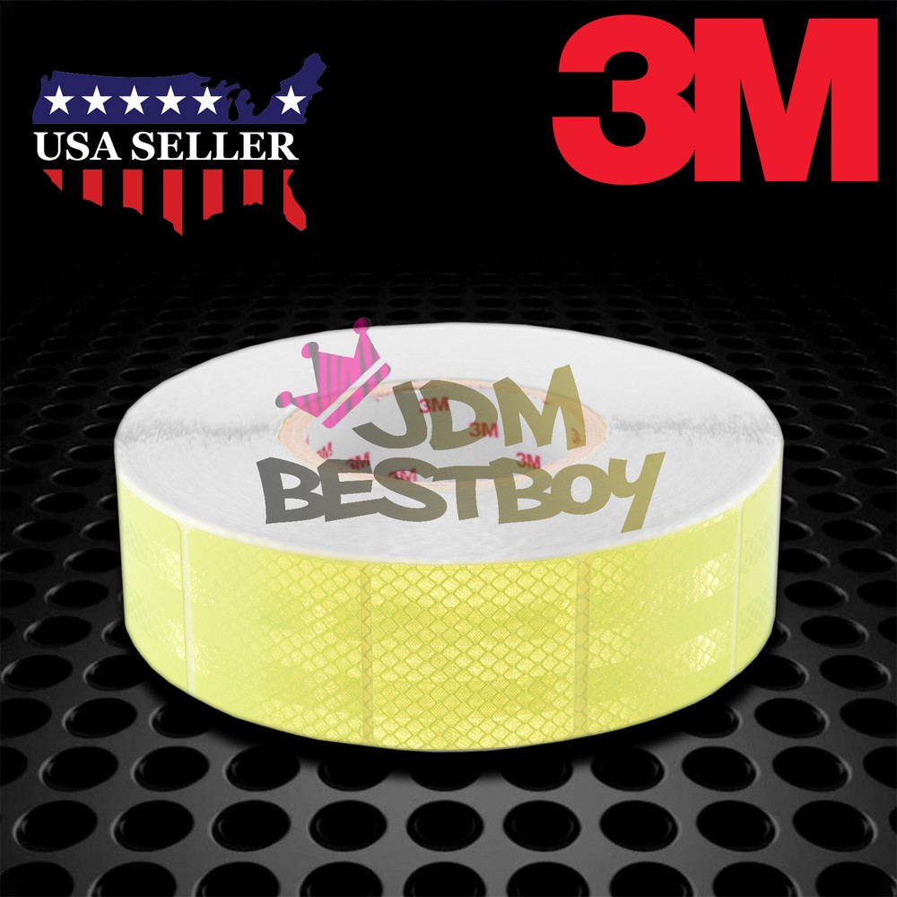 3M Diamond Grade Neon Yellow Conspicuity Tape 2″ x 2″ CE Approved Reflective