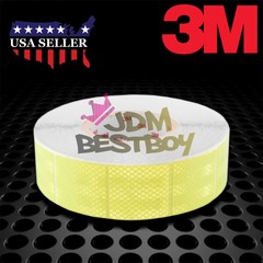 3M Diamond Grade Neon Yellow Conspicuity Tape 2″ x 2″ CE Approved Reflective