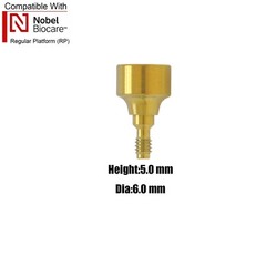 US 5Pcs Dental Healing Cap Abutment RP/NP Compatible Nobel Active ∅3.6 ∅5.0 ∅6.0