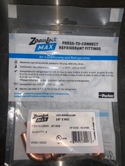 3/8 ACR PRESS SERVICE 90 ELBOW – (MZK-90SE6-HNBR) – ZoomLock MAX Parker Hannifin