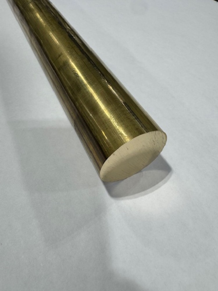 1″ Solid Brass Round Rod x 16″ Long, C360 Brass, 1.00″ Diameter Brass Rod