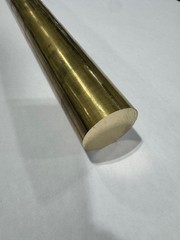 1″ Solid Brass Round Rod x 16″ Long, C360 Brass, 1.00″ Diameter Brass Rod