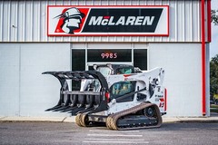 Skid Steer Log Grapple 76″ Wide by McLaren Heavy Duty for Case Machines