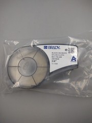 Brady M21750499 Label Tape – Black on White Nylon