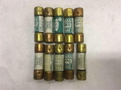 (Lot of 10) Buss NON25 One-Time Class K5 Fuse 250V or Less 25A NON-25