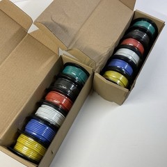 2- NEW Donoky Silicone Wire Kit 18AWG (Tinned Copper) 25 Foot Spools/ 6 Colors